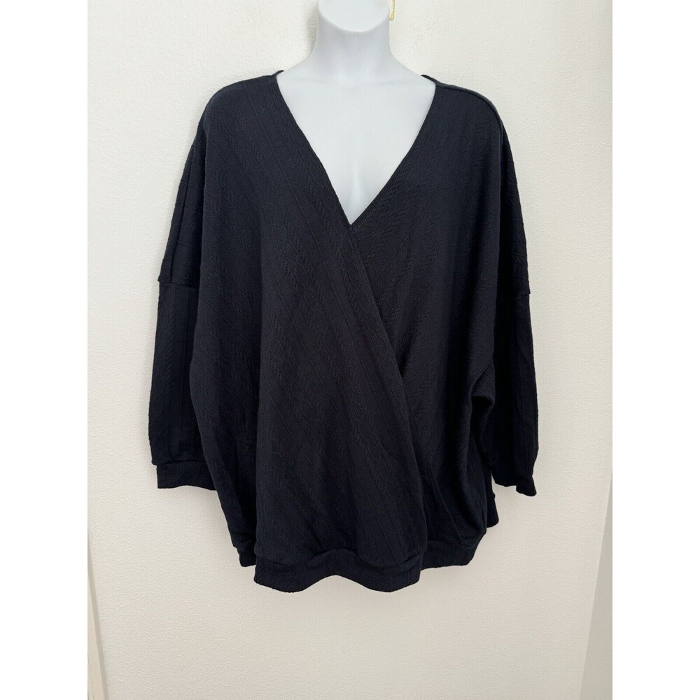 Bloomchic Plus V Neck Pullover Wrap Sweater 3o/6x… - image 1